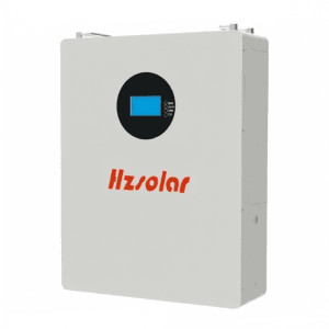 باتری لیتیومی دیواری Hz Solar ظرفیت ۳ کیلووات ساعت با نمایشگر هوشمند LCD