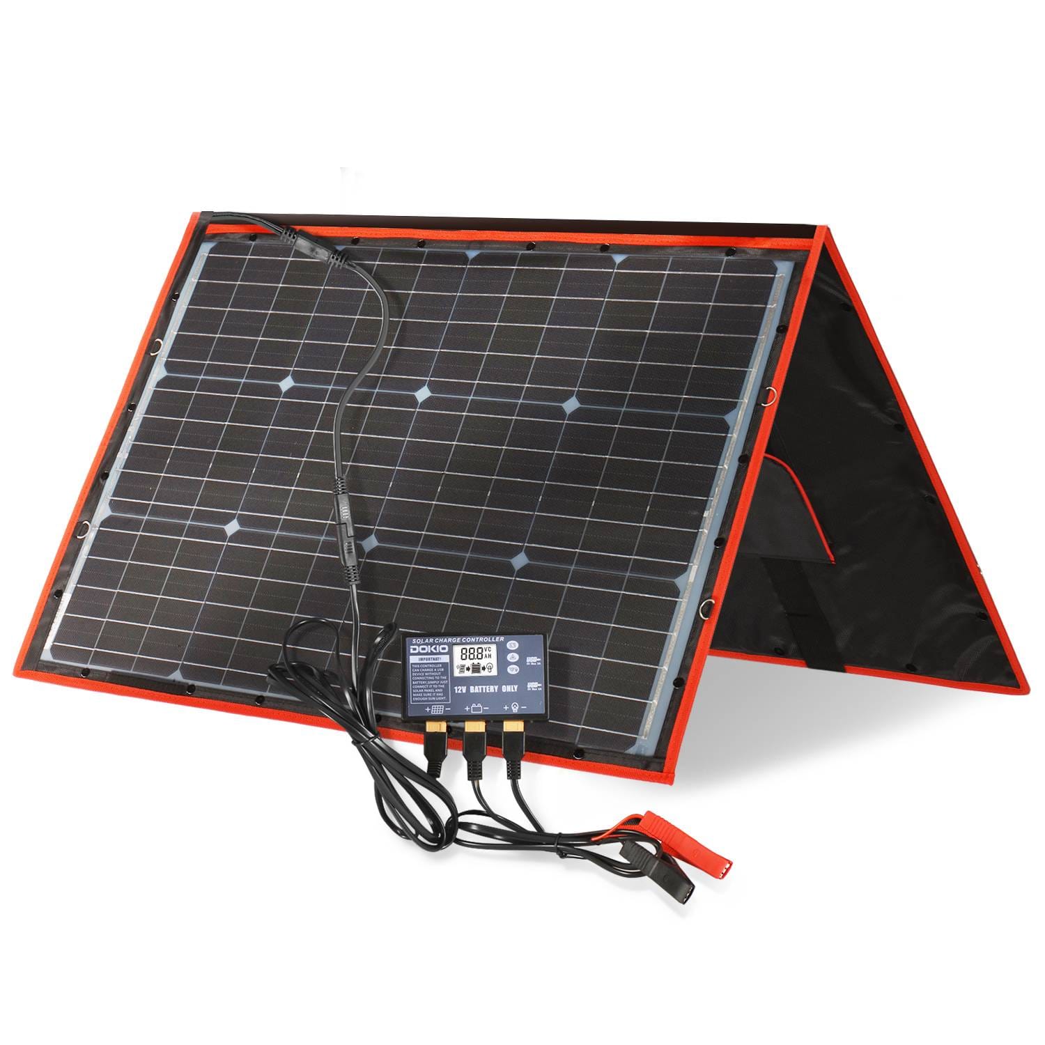 پنل خورشیدی قابل حمل تاشو ۱۱۰ وات Dokio 100W 110W FFSP-110W